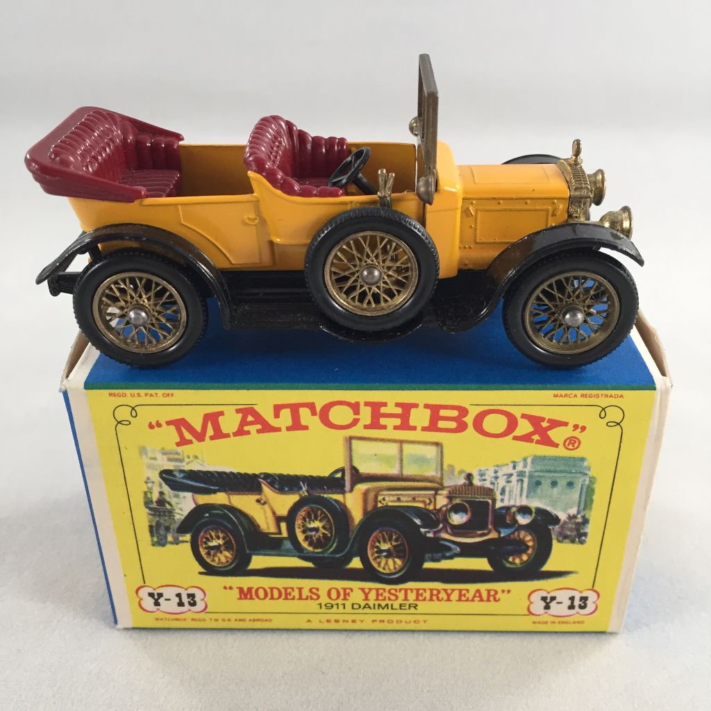 Repro Box Matchbox MOY Nr.13 1911 Daimler Blisterbox 